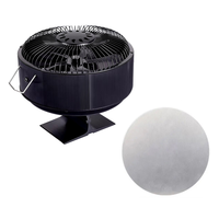 AA81-5 Blades Heat Powered Stove Fan Standing Log/Wood/Pellet Burner Efficient Heat Distribution Quiet Home Fireplace Fan