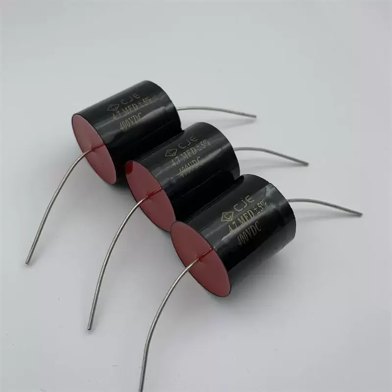 10-100pcs New CJE 4.7UF 400V fever axial frequency divider thin film infinite capacitor