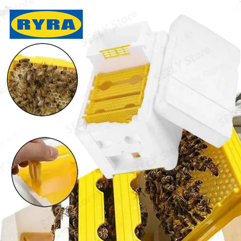 1 Set Queen Bee Rearing Mating Beehive Beekeeping Tools Foam Beehives Nuc Harvest Pollination BeesHive Box Beekeeper Suppliers