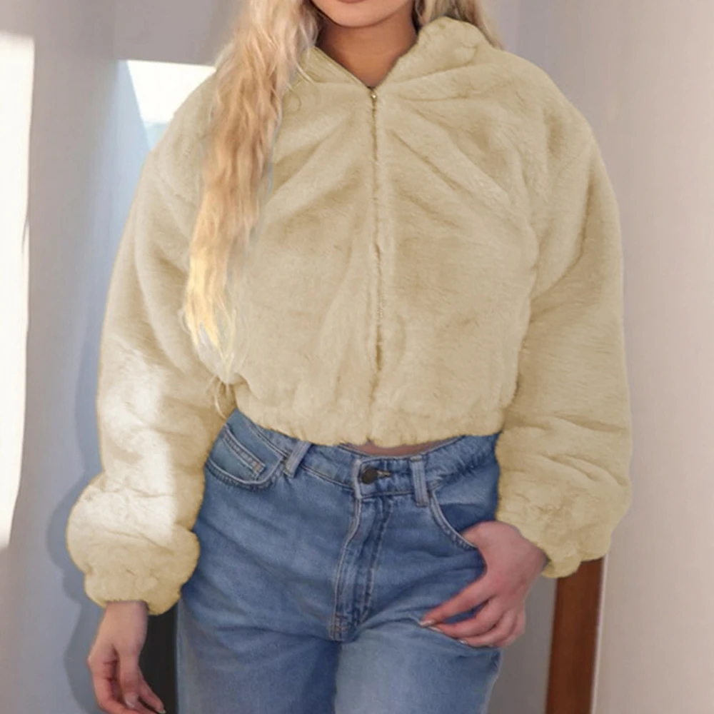 

Женский летний модный кардиган на молнии с капюшоном, плюшевый топ с длинными рукавами, Новое поступление, оптовая продажа