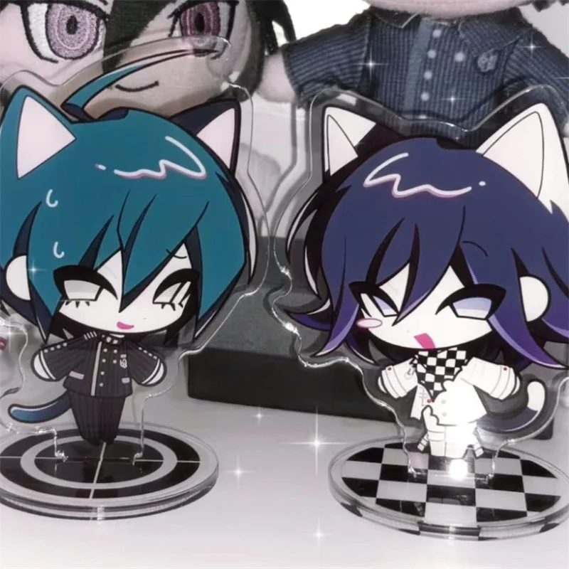 

Game Danganronpa Oma Kokichi Saihara Shuichi Cosplay Stand Model Plate Acrylic Desktop Ornament Figure Accessory Cute Prop