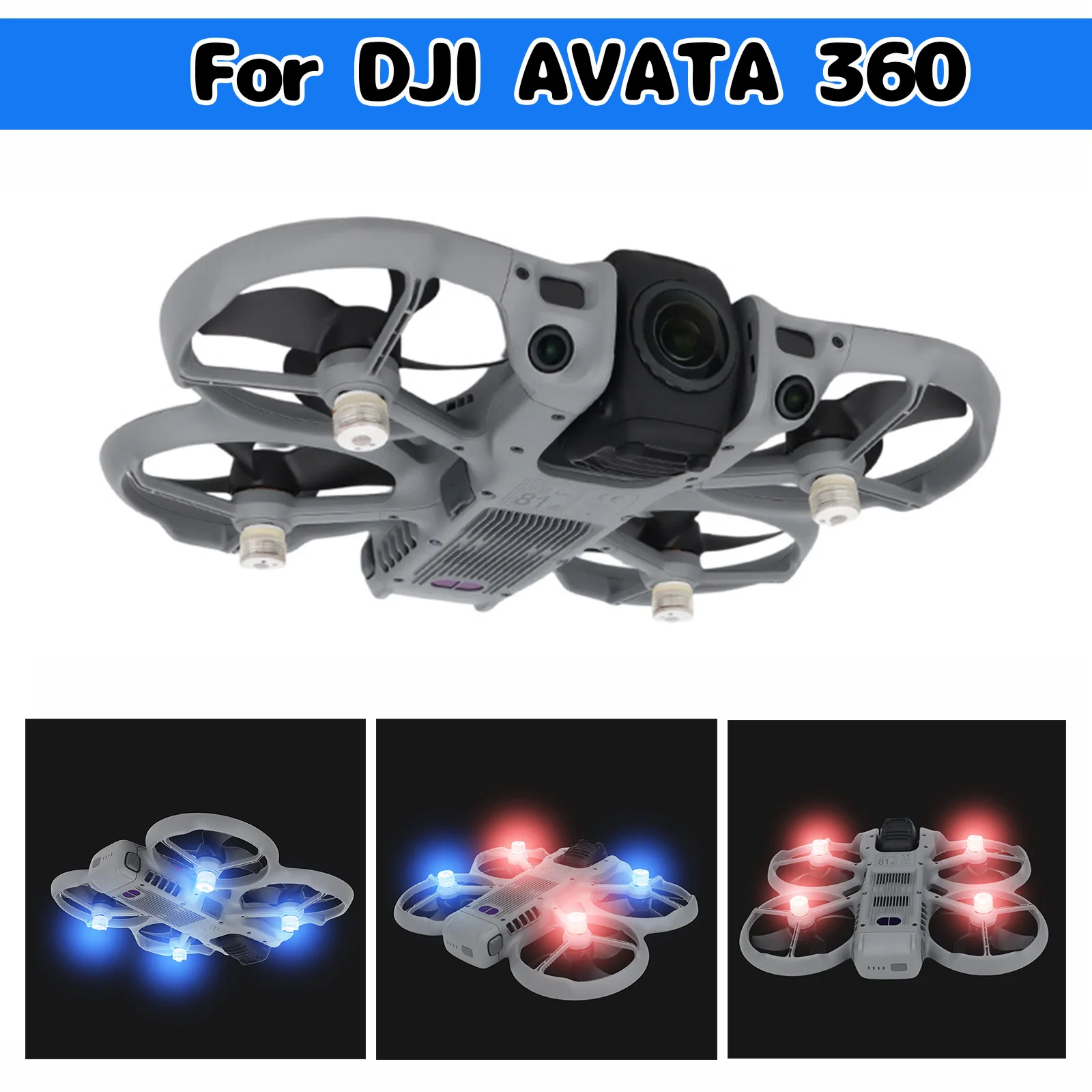 ToriTails Night Flying Signal Lamp for DJI NEO2 2/4pcs, LED Strobe Light Anti-Loss Warning Flashing Light Drone Accessories