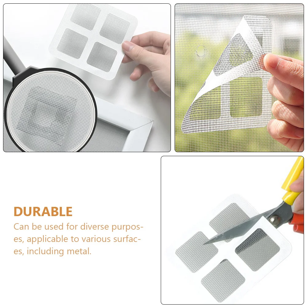 

20Pcs Window Screen Repair Kit Self-Adhesive Patches for Tears Holes in Screens Tents Rvs Metal Screen Repair Kit
