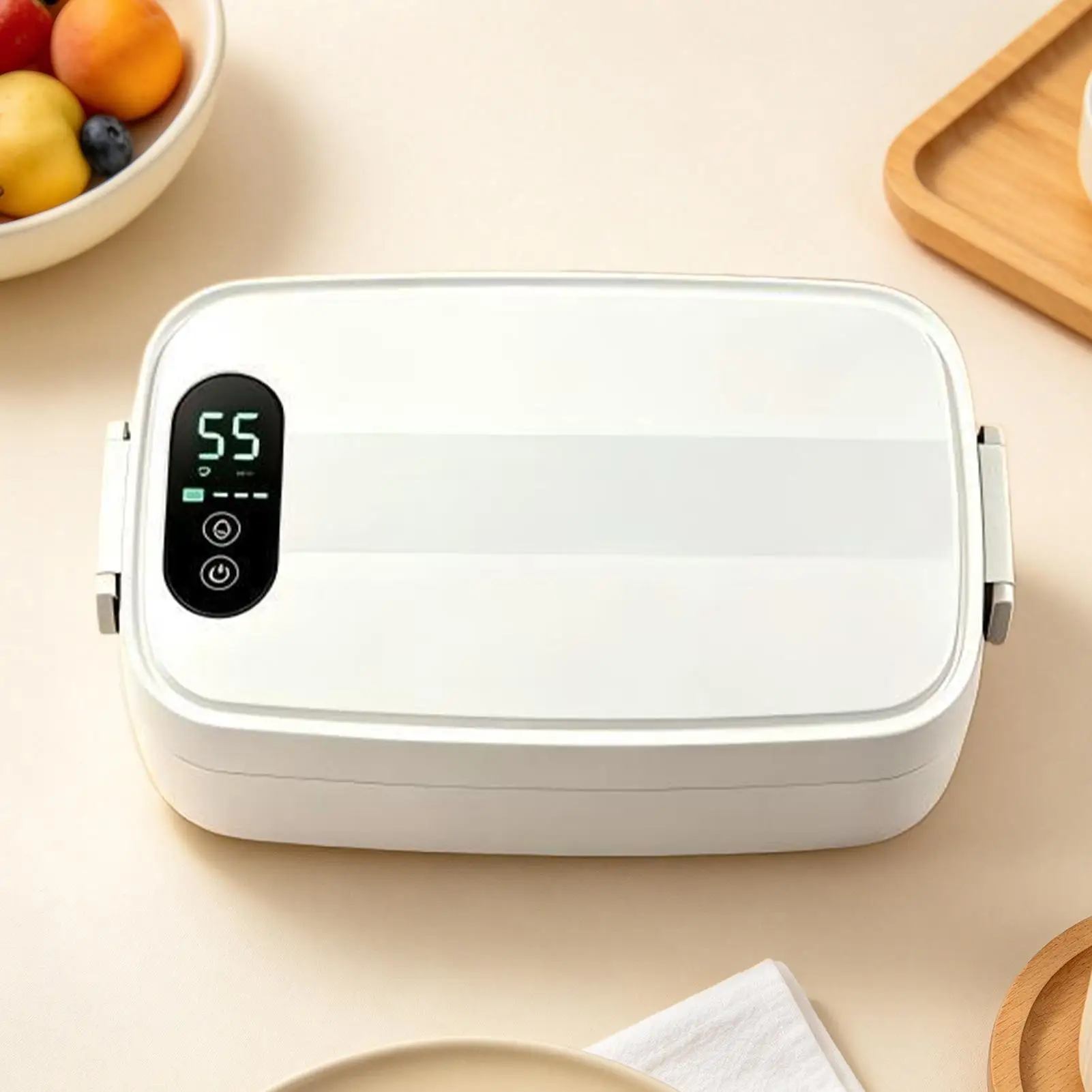 Heated Lunch Box 900ml Adjustable Temp Food-Grade Container Lunch Box That Heats Up Food For Adults Kids Home Office School Dorm