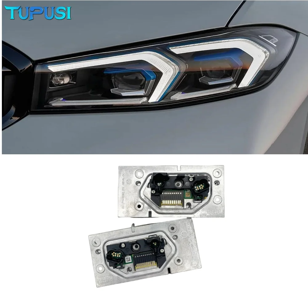 

Белый модуль для BMW G20 LCI G21 G28 M340I 330 2023, светодиодные фары DRL, модуль и платы 63115A57074 63115A57073 LCI, светодиодные фары