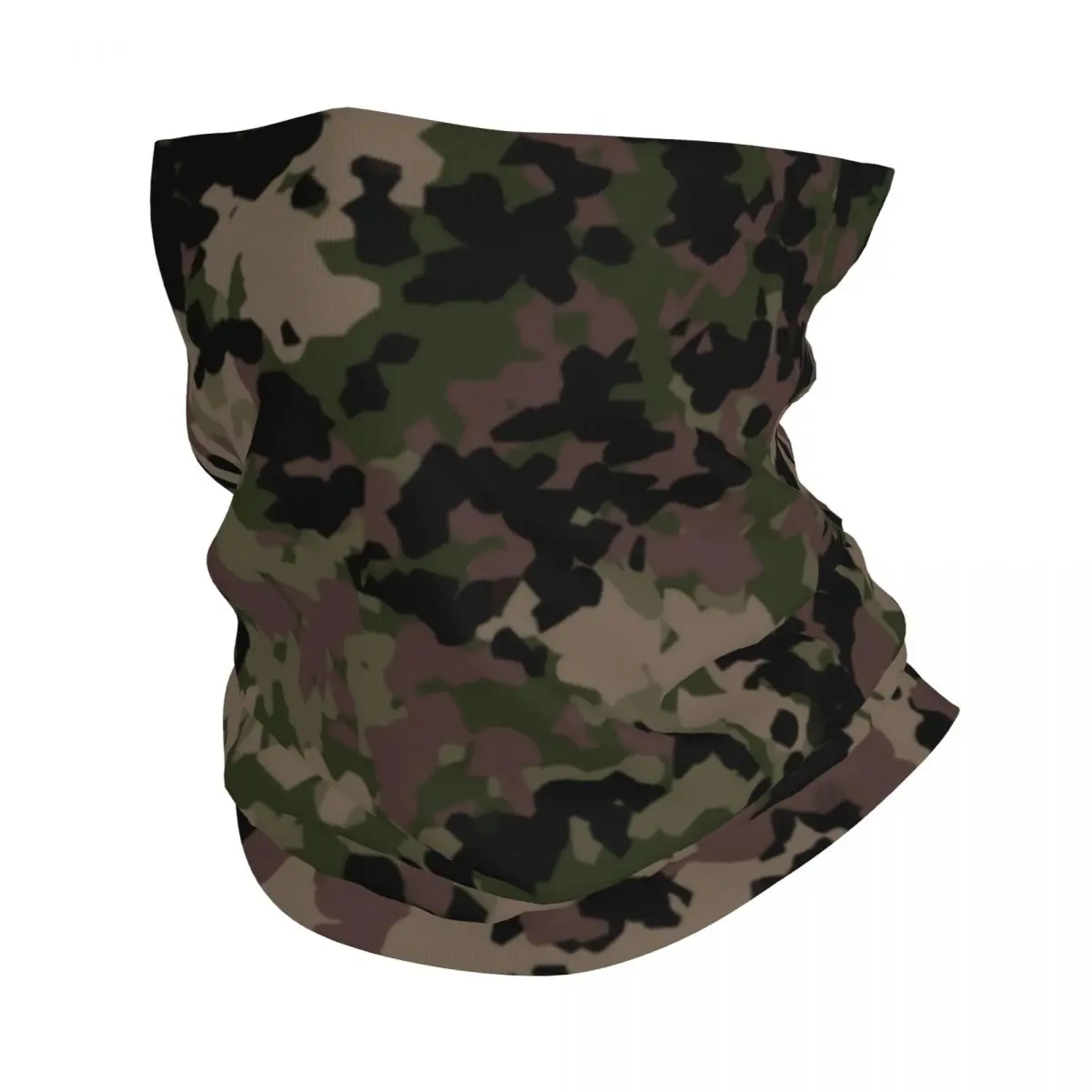 Custom Flecktarn Camouflage Winter Headband Neck Warmer Women Men Ski Cycling Tube Scarf Morden Camo Style Face Bandana Gaiter