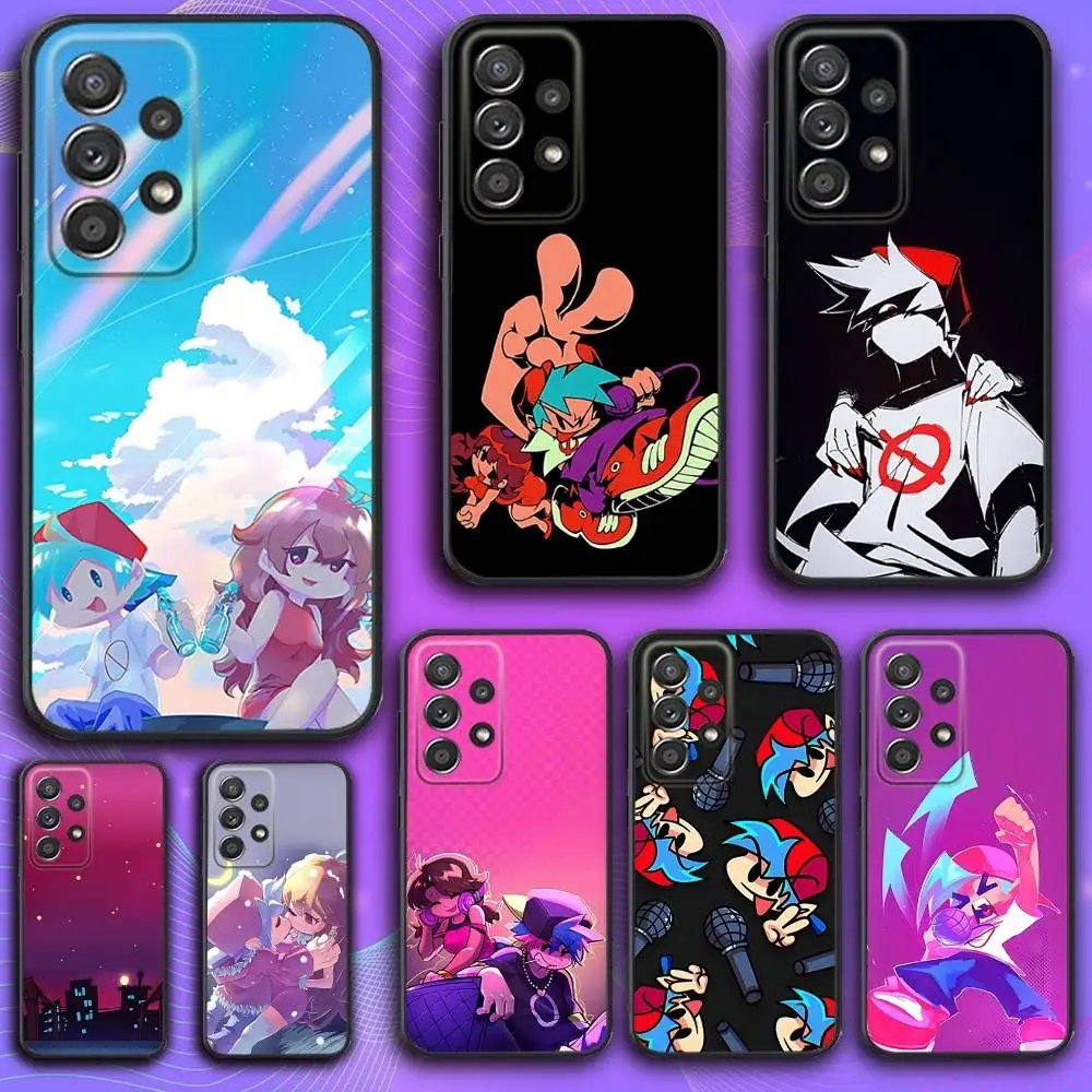 

Game F-Friday Night Funkin Phone Case For Samsung S 25,24,23,22,30,21,10,9,Ultra,Plus,Lite,FE,4,5 G Soft Black Case