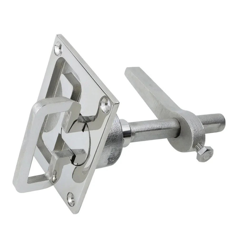 

Замок-защелка для лодки, квадратный, напольный, из нержавеющей стали 316, морского класса, полированная отделка, красный, для установки на люк