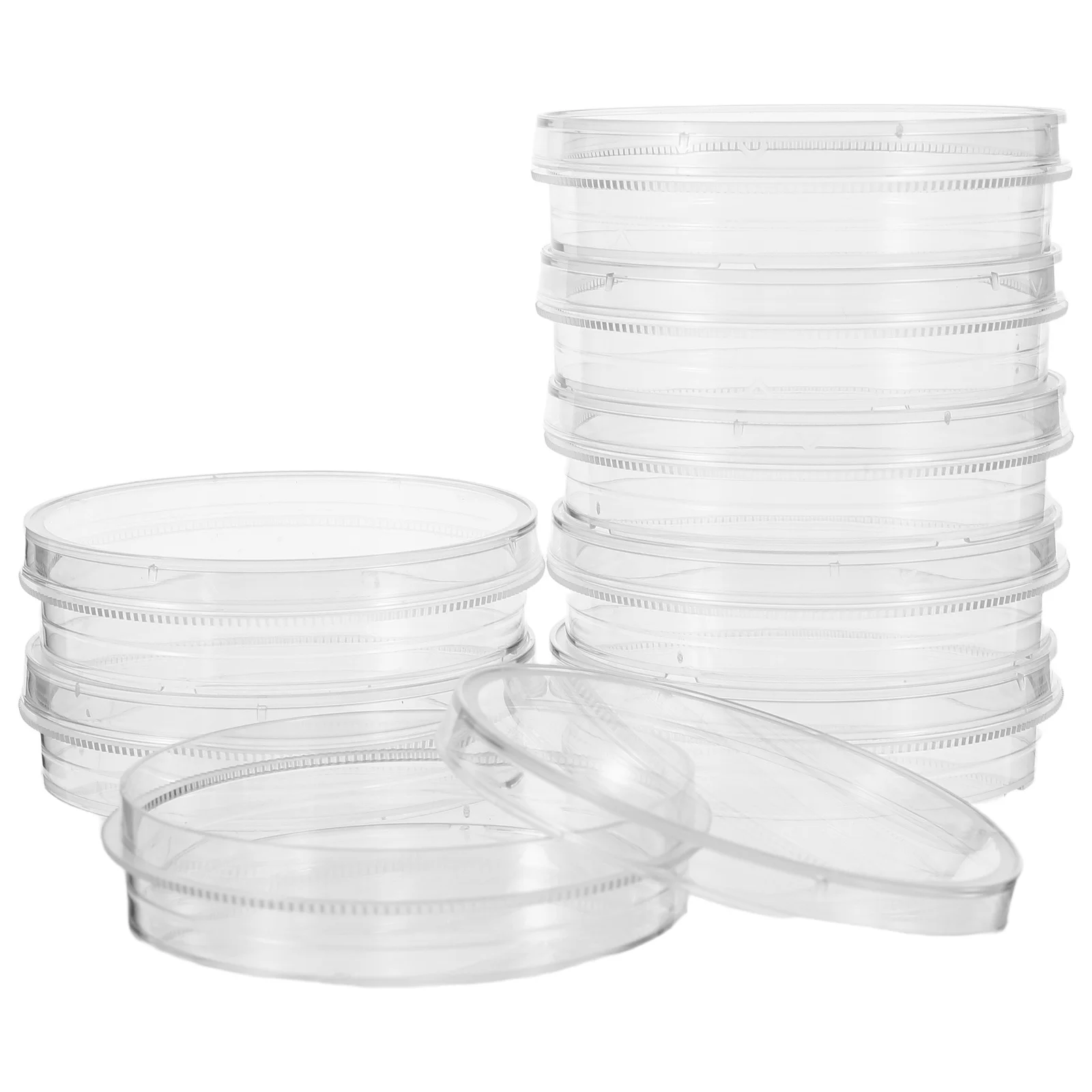 10 قطعة ثقافة الخلايا البلاستيكية أطباق بتري واضحة 60 مللي متر والعتاد حواف غطاء العلوم تجربة مختبر لوحات الأنسجة علم الأحياء الدقيقة ثقافة طبق #3