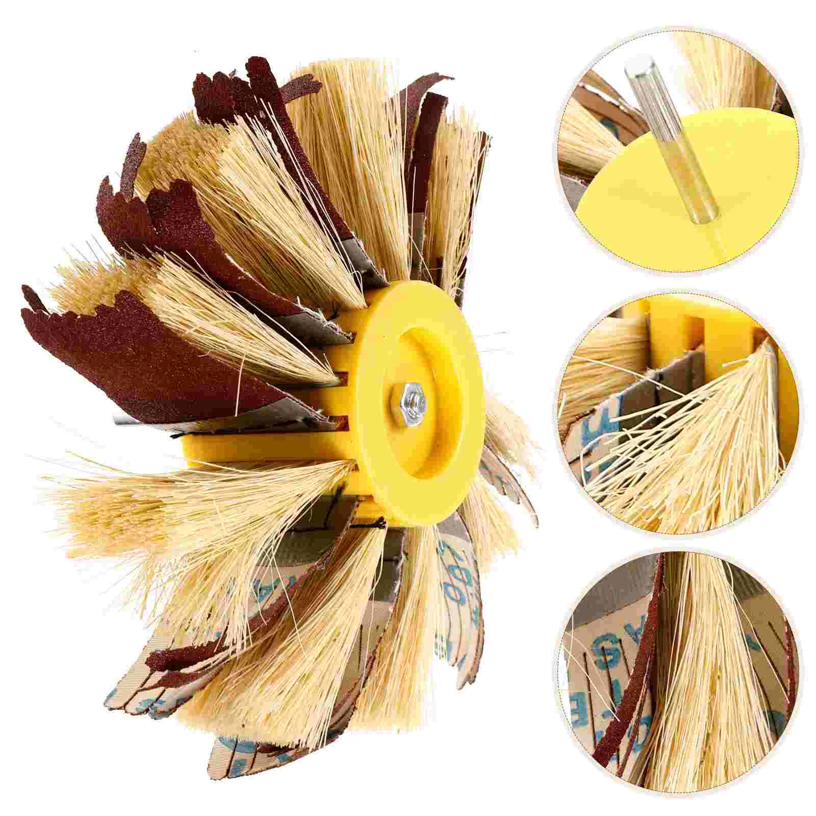 

Furniture Polishing Wheel Buffing Wheels Sander Sanding Drum Bit Flower Head Sisal Sandpaper Polisher