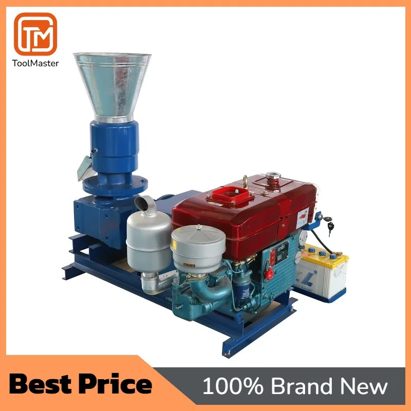 [Best Selling] MKL229 MKL229A Three Roller Driven Flat Die  Engine Hay Wood Pellet Press Machine