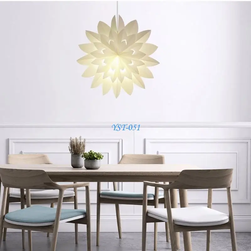 

E15A Flower Lamp Shade Wall Lamp Shade Decoration Simple Chandelier Light Cover Paper Pendant Light Lamp Shade