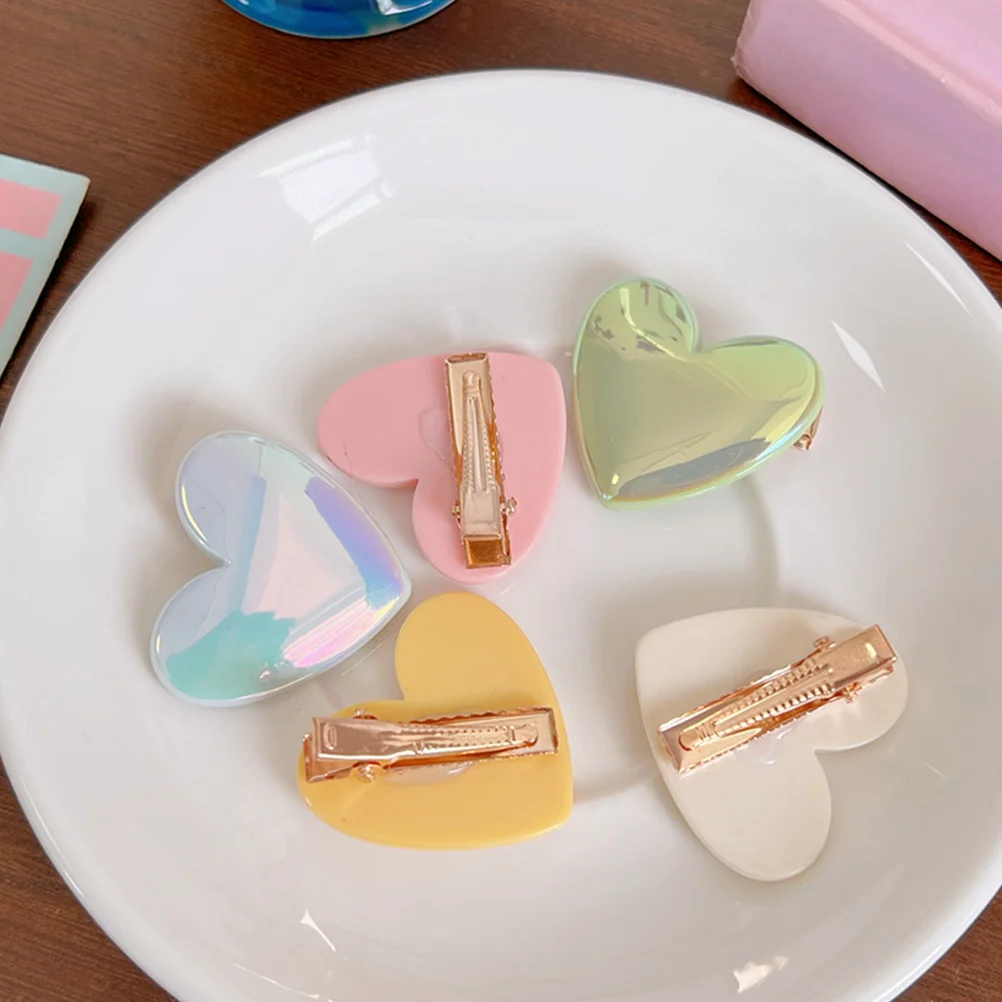 

10pcs Heart Shaped Hairpins Clips For Girls Daily Wear Party Travel Dating Barrettes Love Heart Hair Clip Hair Accessory
