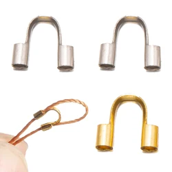 20pcs 304 Grade Stainless Steel Hypoallergenic Wire Guard Thread Protector Loop Guardian for DIY Jewelry Craft Making Supplies