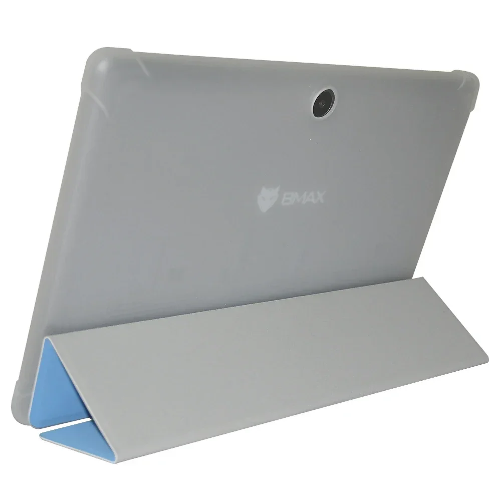 Ultra Thin Three Fold Stand Case For BMAX MAXPad I9Plus 10.1inch Tablet Soft TPU Drop Resistance Cover For i9 plus New Tablet