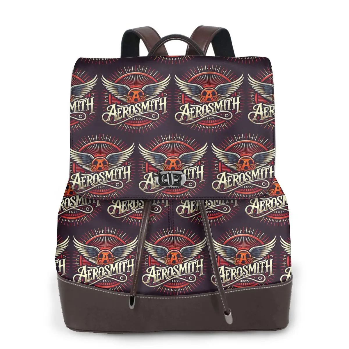 Rock Aerosmith Band Bookbag School Student Bags Hiking Travel Daypack for Women Fashion Derma Backpack