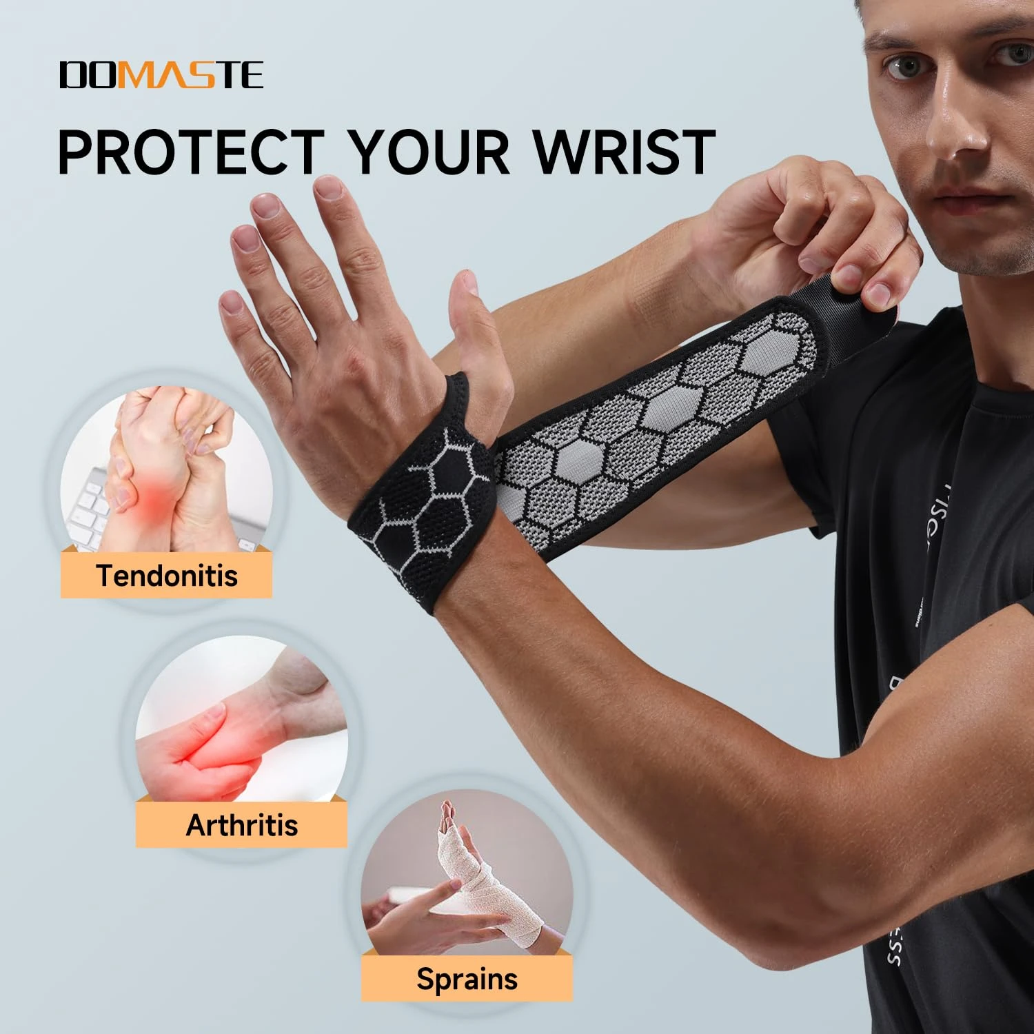 Premium sleek and fashionable wrist support brace for stylish fitness enthusiasts. Top-rated breathable and durable design for i