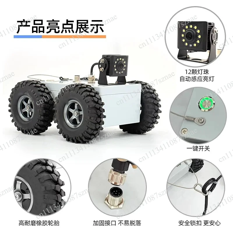 Submersible-Incompatible Pipe Crawler Robot with Camera for Municipal Sewer and Industrial Pipeline Detection