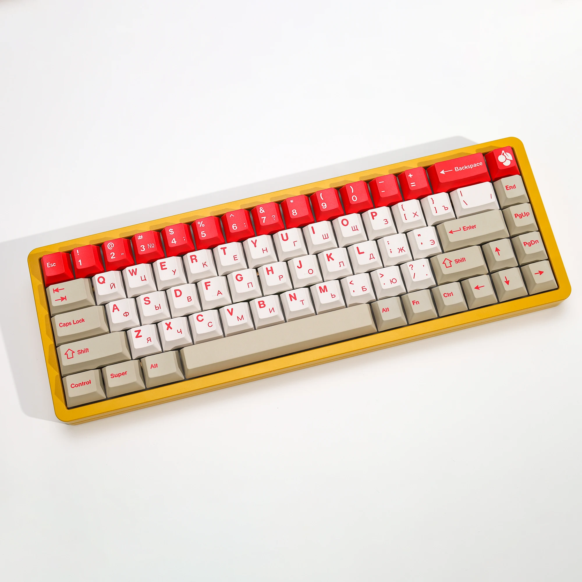 KBDiy الروسية GMK الأحمر تنبيه أغطية المفاتيح 143 مفتاح مجموعة PBT أليس ISO الكرز الشخصي الألعاب KeyCap ل 60 لوحة المفاتيح الميكانيكية Wooting #3