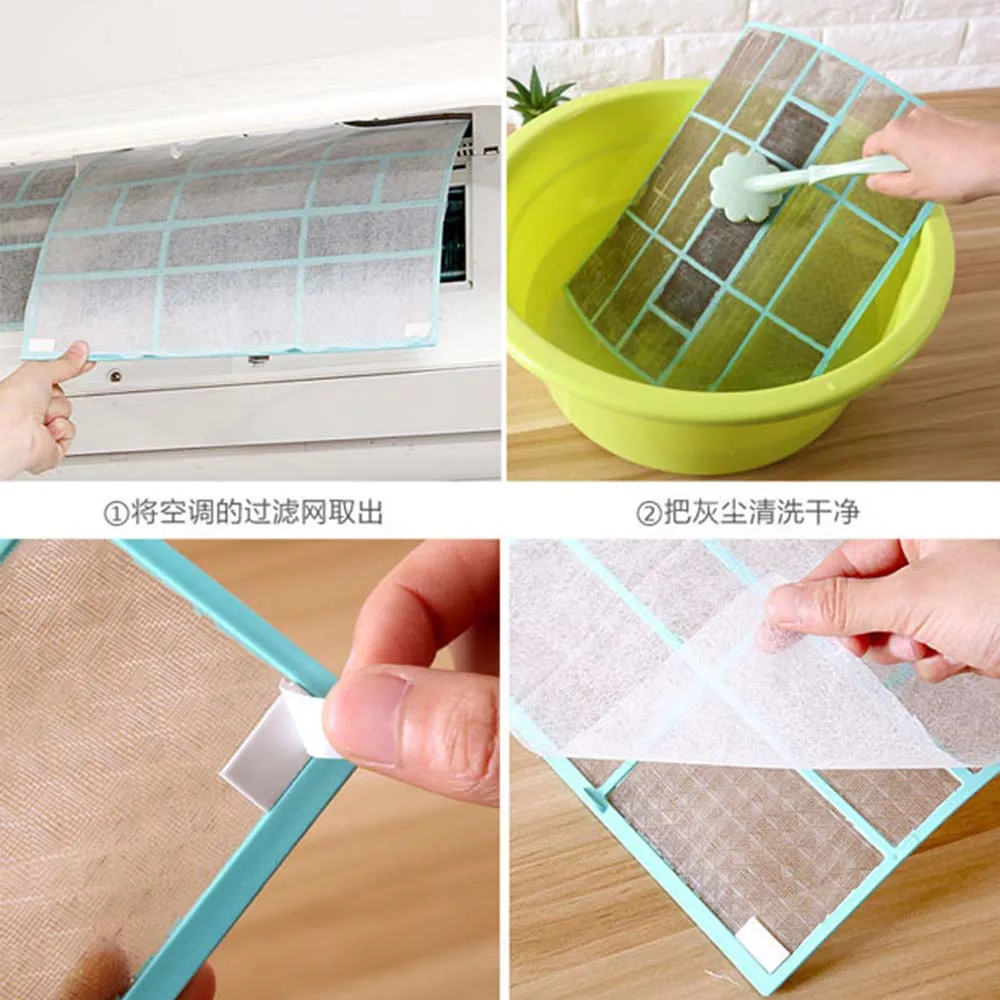 10/4/2pcs Anti-Dust Air Condition Outlet Filter Mesh Cover Net Cleaning Purification Household Air Conditioner Cleaning Filter