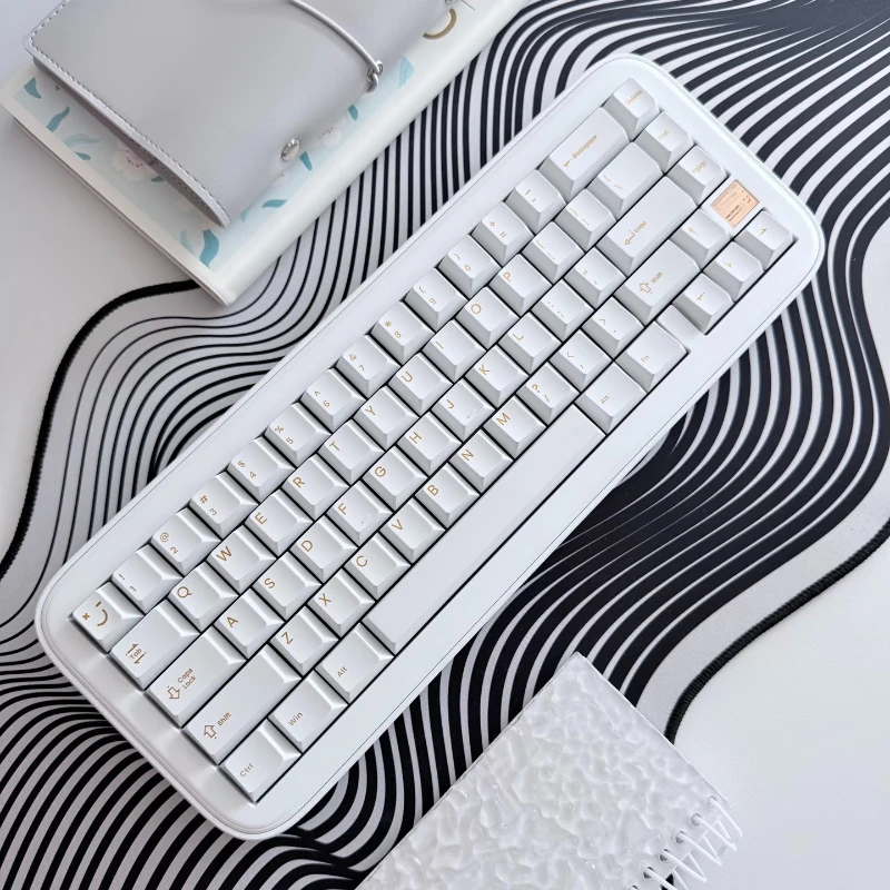 Spacetime 65 Mechanical Keyboard Wireless Tri-mode Gasket Hot-Swap RGB Custom Gasket 65% CNC Aluminum Office Gaming Keyboard