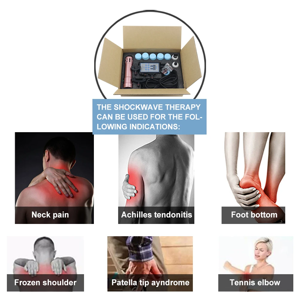 Shockwave Therapy Machine Effective Relieve Shoulder Pain Massage Muscle Relaxation Professoinal Shock Wave Portable Massager - Image 6