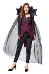 Halloween Cosplay Black Widow Vampire Demon Performance Costume