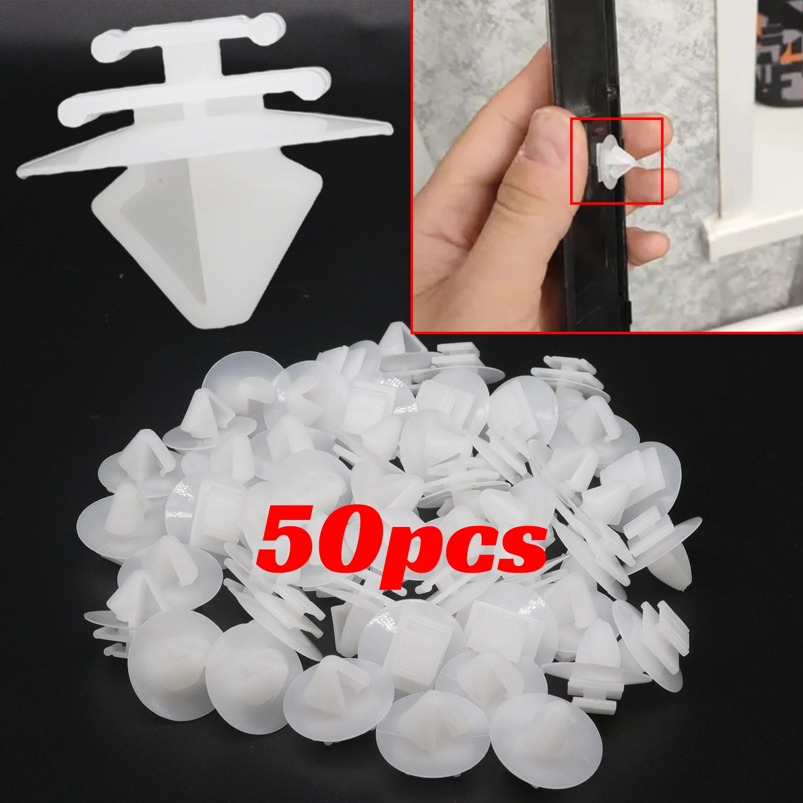 

50pc Front Wheel Arch Flare Trim Moulding Clips for Peugeot 1007 106 2008 206 207 306 307 308 3008 508 806 Plastic Fastener Part