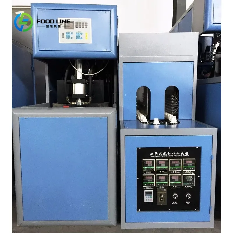 Customized 4 Cavity Semi Automatic PET Bottle Blowing Machine 50-2000ml Plastic Water Oil Juice Stretch Blow Molding Line