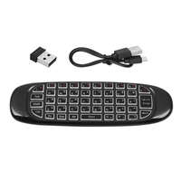 A76F-2.4G RF Remote Control Air Mouse Wireless Keyboard Voice Backlight C120 For Android Smart TV Box