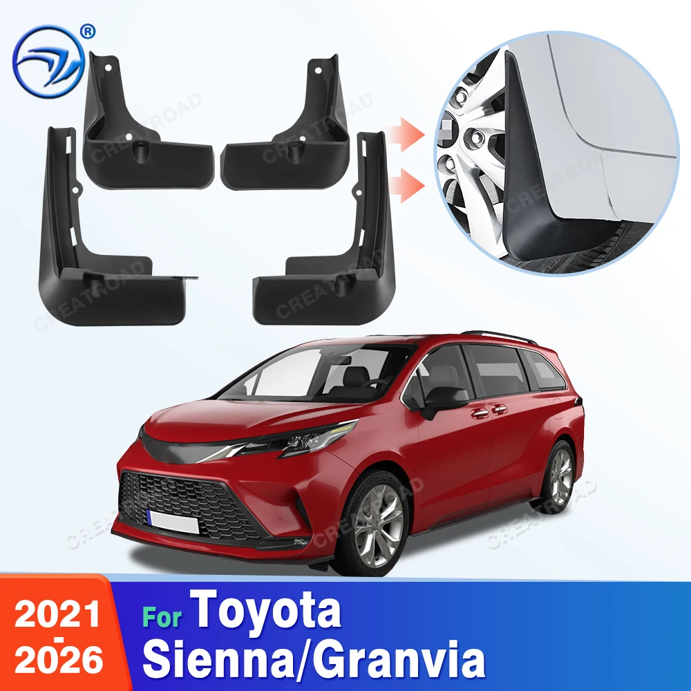 Guardabarros para Toyota Sienna/Granvia 2021 2022 2023 2024 2025 2026, Accesorios para Auto