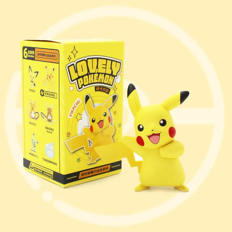 Nieuwe Pokemon Actiefiguren Kawaii Pikachu Pichu Togemaru Alola Raichu Mimikyu Auto Decoratie Anime Figuren Speelgoed Cadeau Voor Kinderen
