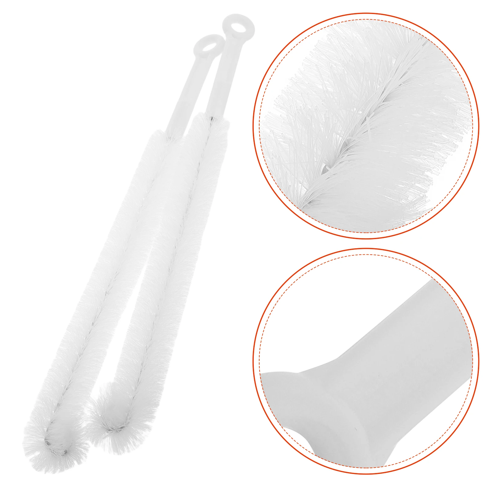 

2pcs Multifunctional Cleaning Brush Set Heavy Duty Straw Bottle Spout Cup Gap Cleaner Tools Long Tube Water Cup Brush For