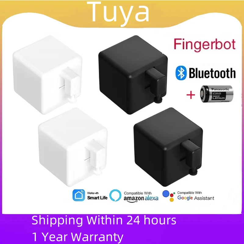 

Tuya Bluetooth Smart Fingerbot Switch Bot Кнопка Толкатель Пульт дистанционного управления Finger Robot Работа с Alexa Google Home Голосовой помощник