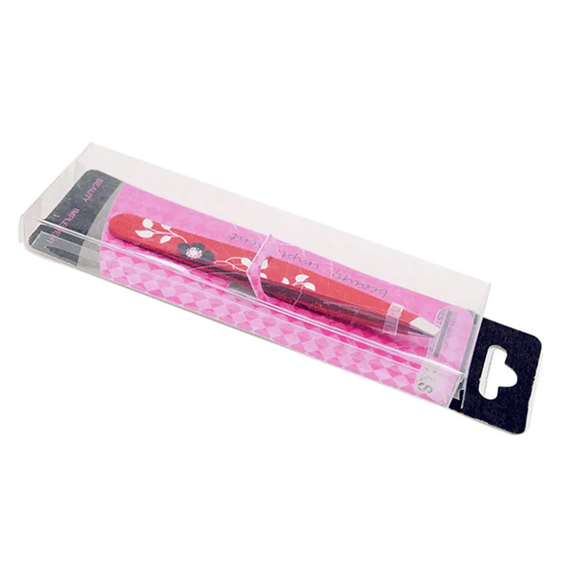 ステンレス鋼の傾斜ピンセット,プロの眉毛ピンセット,美容ツール