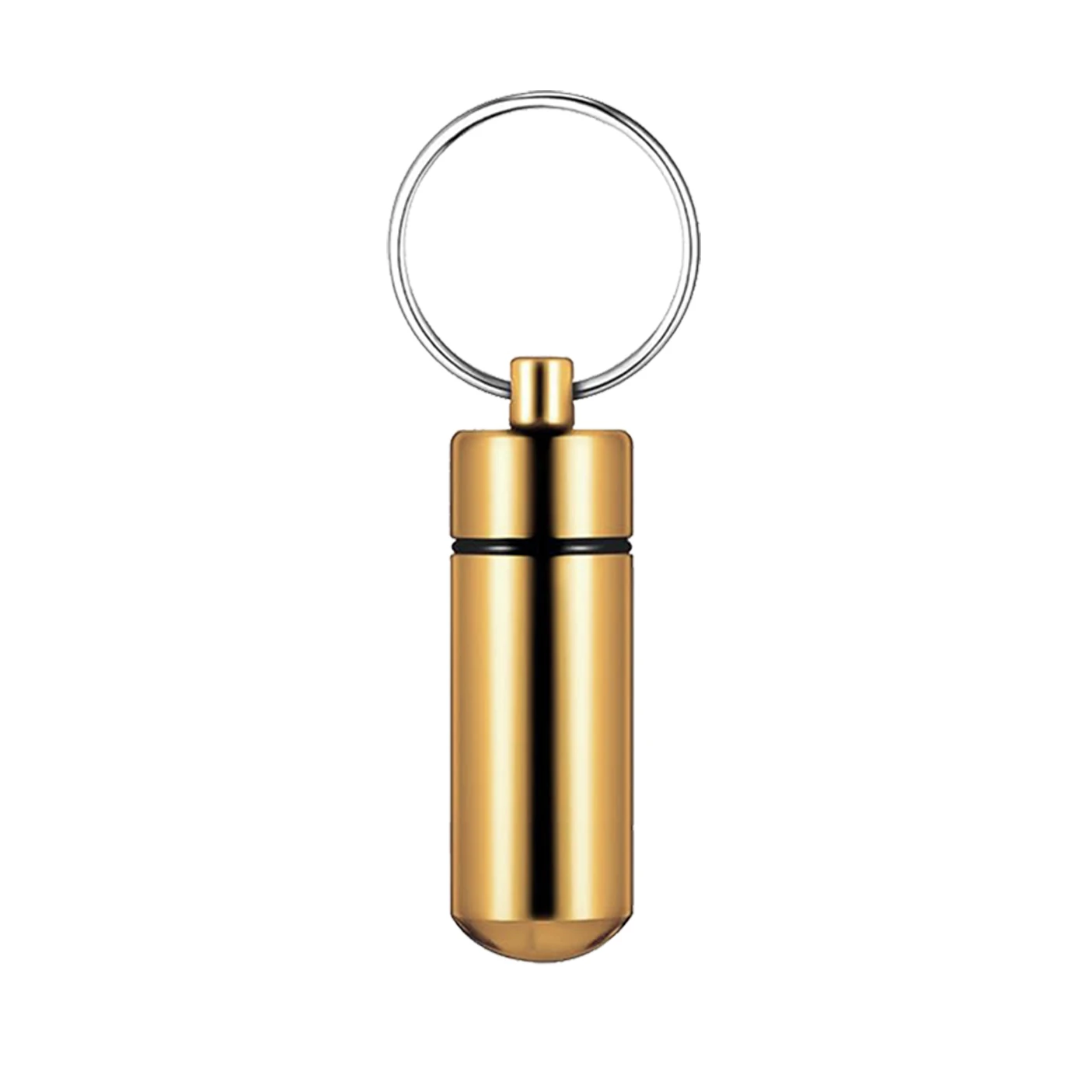 NONE 90 Stück Mini-Pillendose, Schlüsselanhänger, wasserdicht, Aluminium, Geocaching-Behälter, Rohr für Outdoor, Camping, Reisen 9