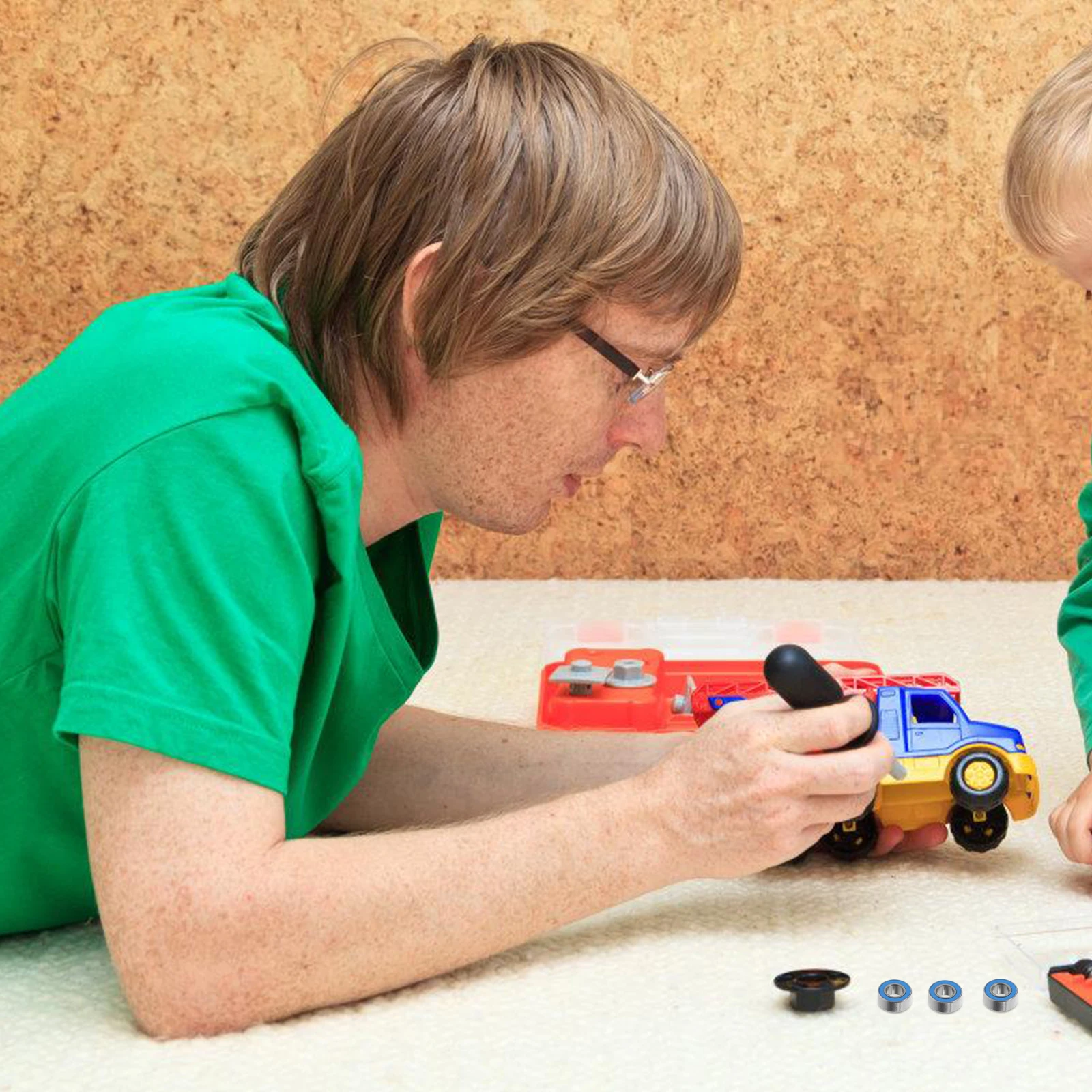 

8pcs Bearings High Precision Steel Wheel Hub Axle Low Friction Drift Car Upgrade Kit Compatible with Tamiya R32 TT02