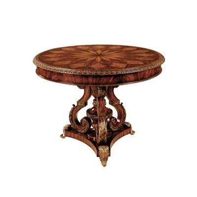 

*Rustic Luxury Wooden Dining Table Handicraft Solid Wood Home Furniture Dining Tables Eating Tables