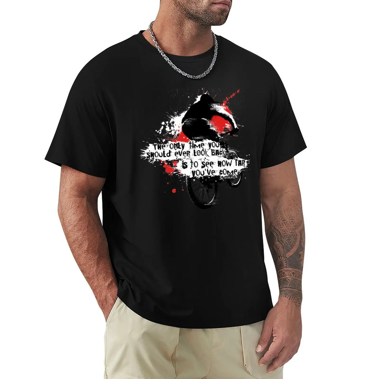 

Mountain bike T-Shirt Basic Solid Color Short Sleeve Cotton Top