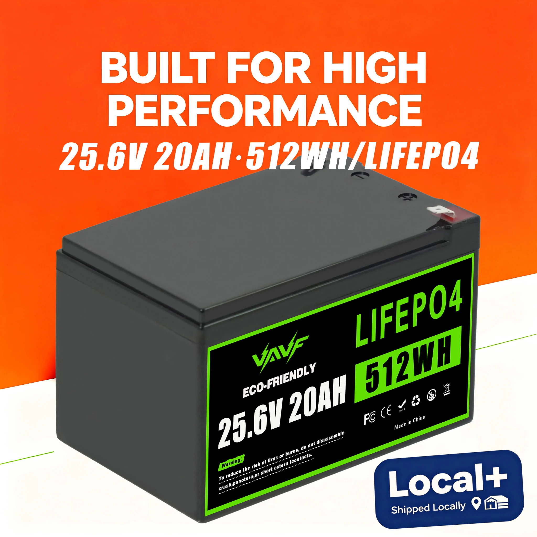 LiFePO4 20000mAh 24V Batteriepack Stabile Leistung Wiederaufladbar Europäisches Überseelager Lokal+ Für Solar-Backup Zuhause Outdoor-Camping Yacht-Überwachung Alarm Fischfindergerät