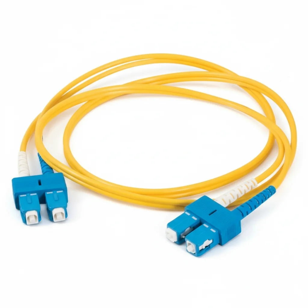 

C2G 30-125-01M 3-метровый SC-SC 9/125 OS2 Дуплексный одномодовый волоконно-оптический кабель из ПВХ — совместимость с TAA — желтый — используемый, как новый