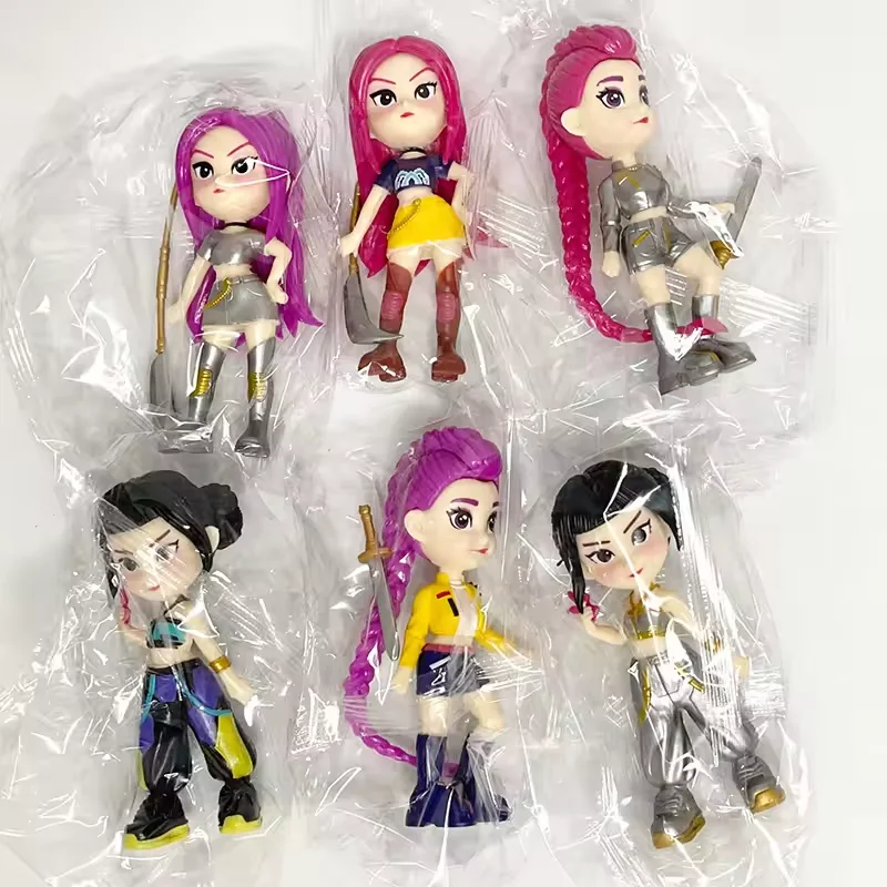 Nieuwe 6-delig/set K-pop Devil Hunter actiepop HUNTR/X speelgoed Rumi Mila Zoe pop, voor K-pop fans' verjaardagscadeau collectie