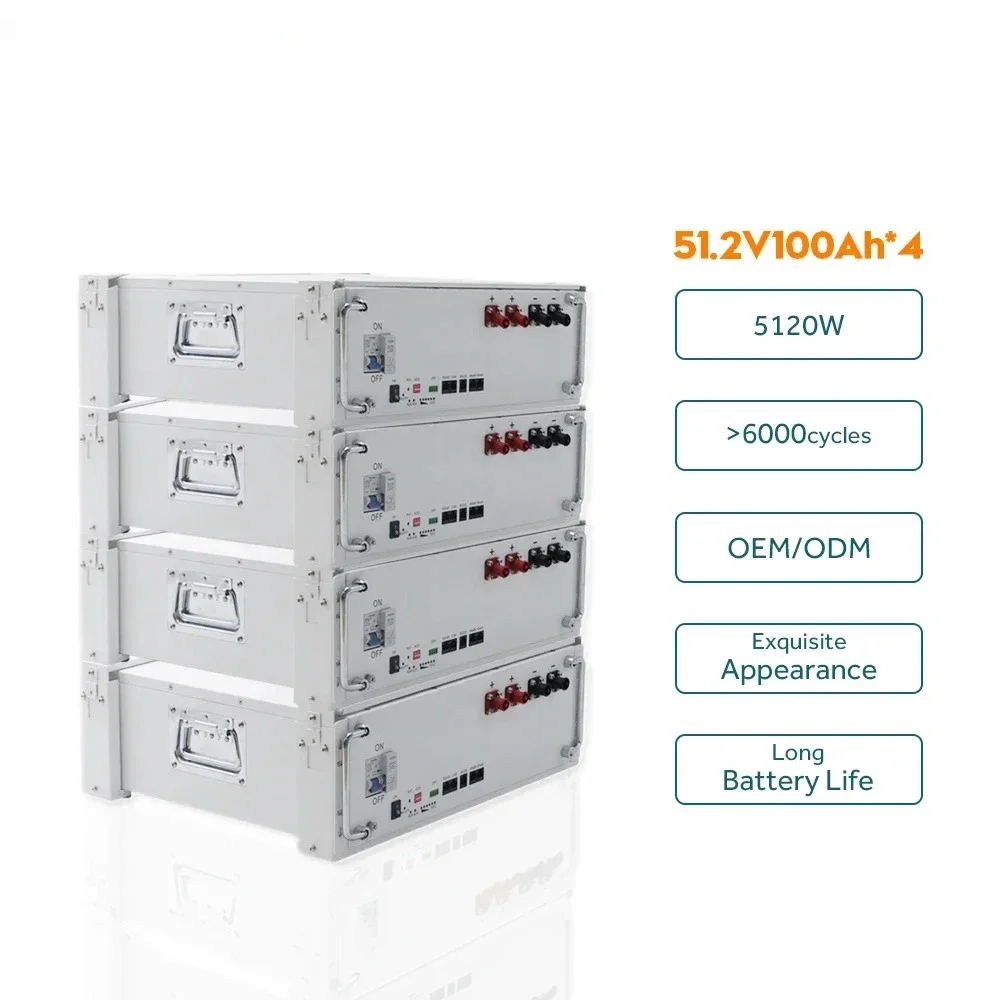 ألواح شمسية داخلية تعمل بالطاقة الشمسية مع بطارية ليبو 4 وبطاريات ليثيوم أيون عاكسة 48 فولت 200 أمبير في الساعة Lifepo4 #3