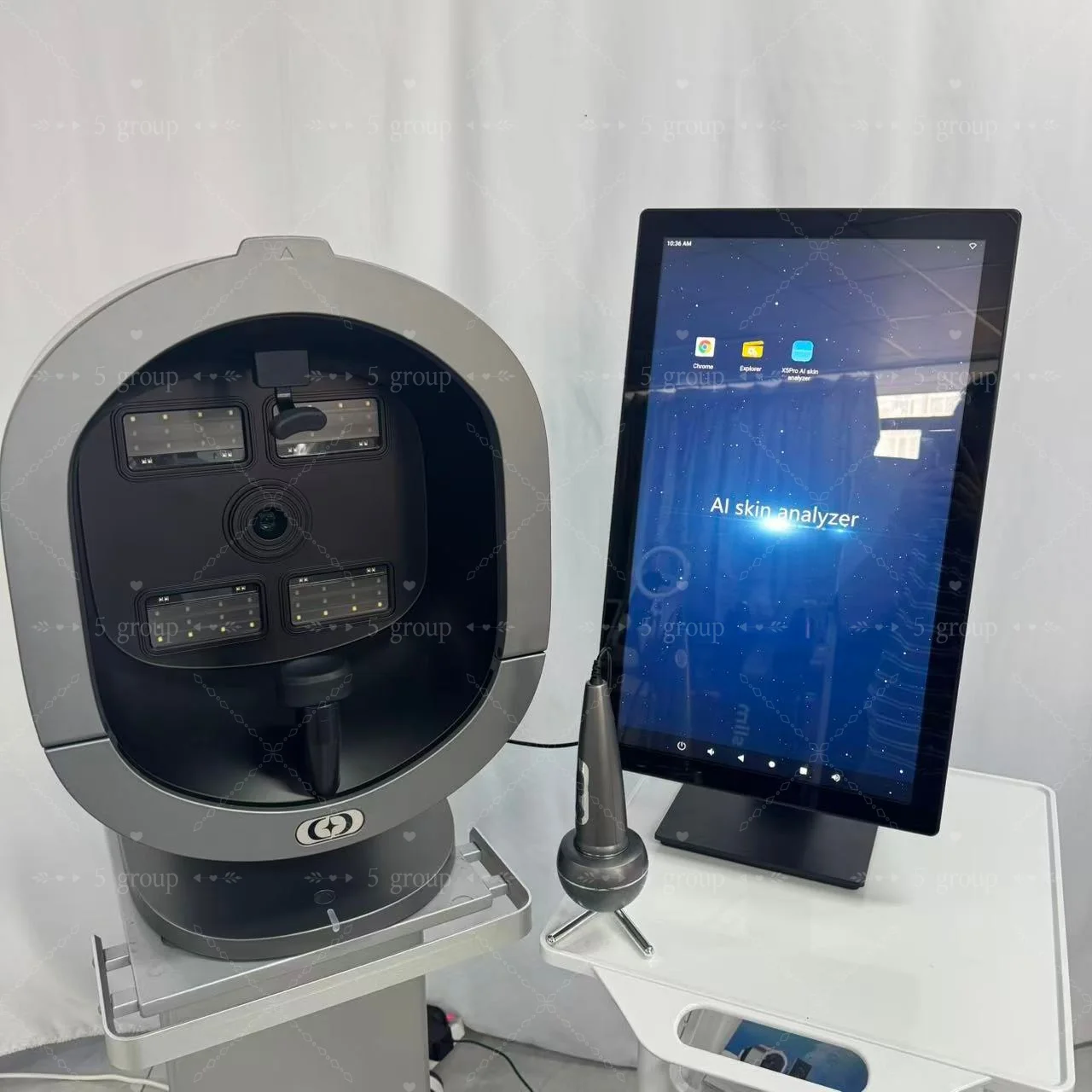 X5 Pro-AI Skin ImageAnalyzerFull-Body Multi-Spectral Scan for Beauty Equipment Scalp Analyzer Multi-Language15.6 Inch 21.5 Inch