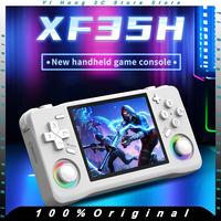 New XF35H WiFi Retro Handheld Video Game Console Linux System 4 Inch IPS Screen 64/128GB Portable Pocket Video 2 Player Boy Gift