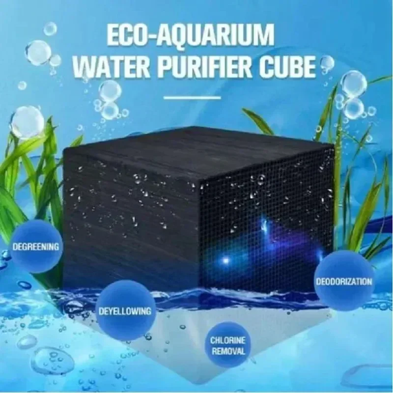 Fish Tanks Activated Carbon Water Purification Cube Nanofilters Deodorize Fish Tank Strong Filtration Aquariums Accessories