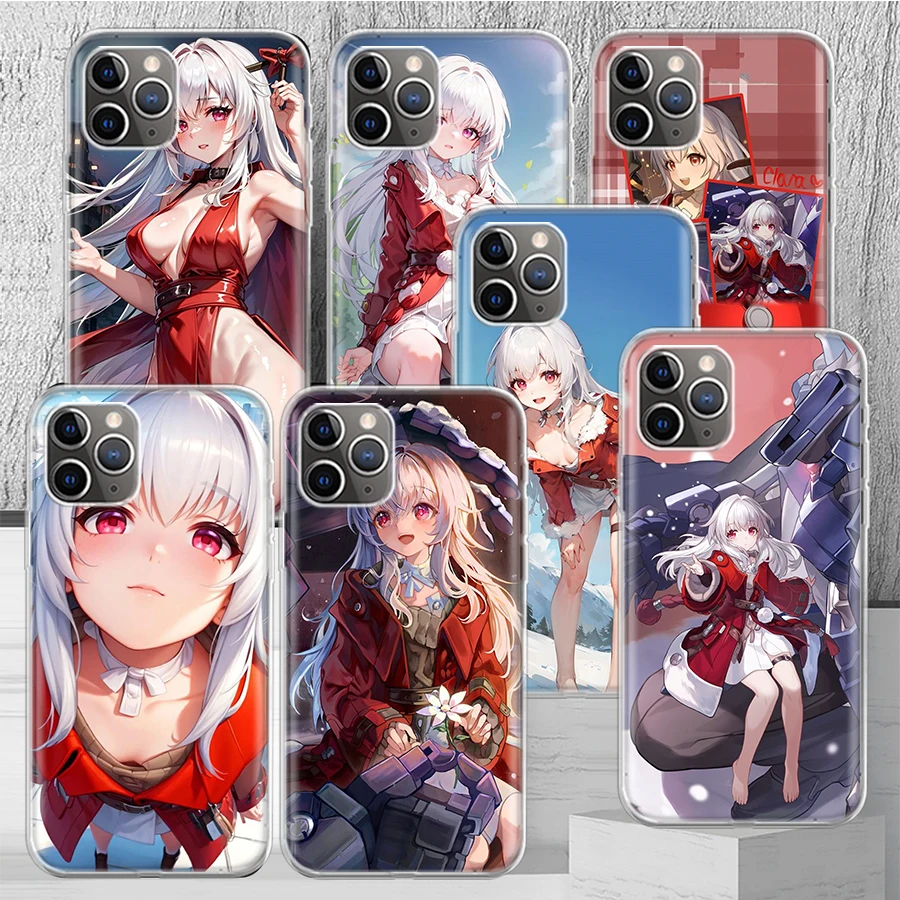 Honkai Star Rail Clara Phone Case Cover For iPhone 14 13 Pro 11 15 Art 12 XR X XS Max 7 8 6S Plus SE Soft Pattern Coque Funda