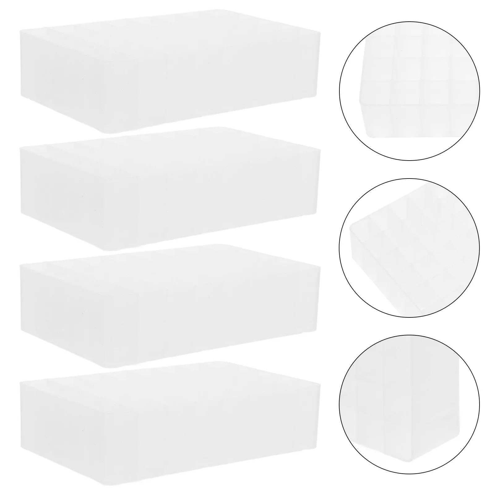 

4Pcs Desk Pen Organizer Holder Large Capacity Pencil and Marker Storage Rack Minimalist Design for Office School Home Stationery