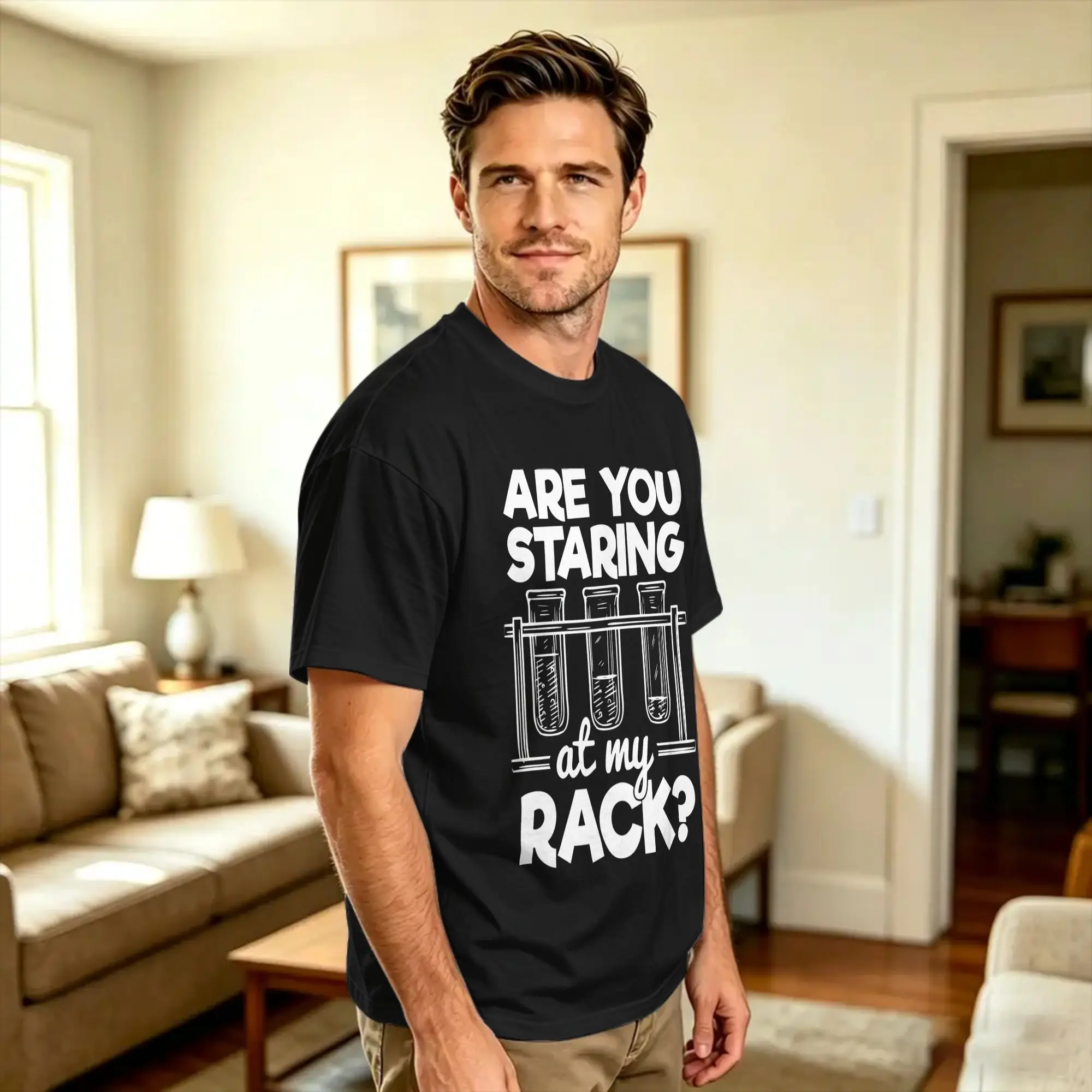 Are You Staring At My Rack Funny Science Chemistry Quote T Shirt Summer  Awesome T Shirts Pure Cotton Hippie Tee Shirt For Men