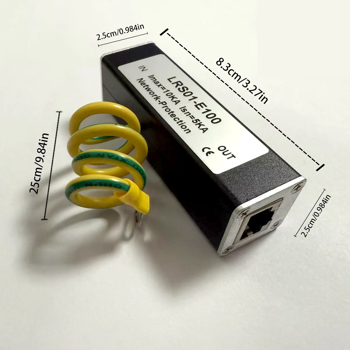 مانعة صواعق شبكة أحادية القناة LRS01-E100 مانعة صواعق إشارة شبكة إيثرنت مانعة الصواعق